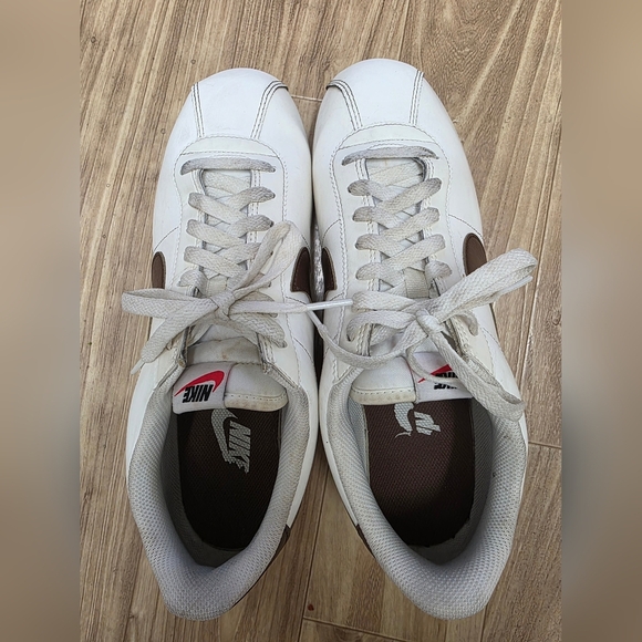 Nike Cream and Brown Classic Cortez Sneakers - Picture 5 of 8